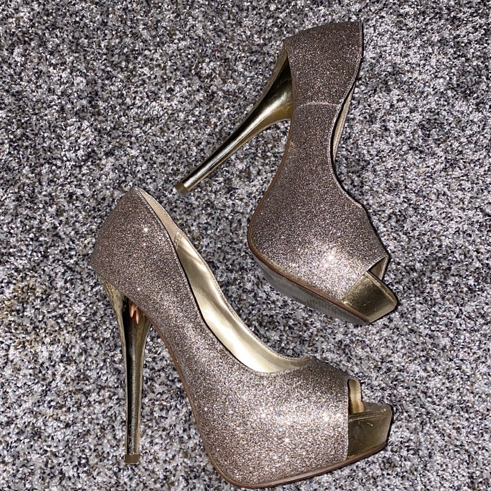 Glitzy heels